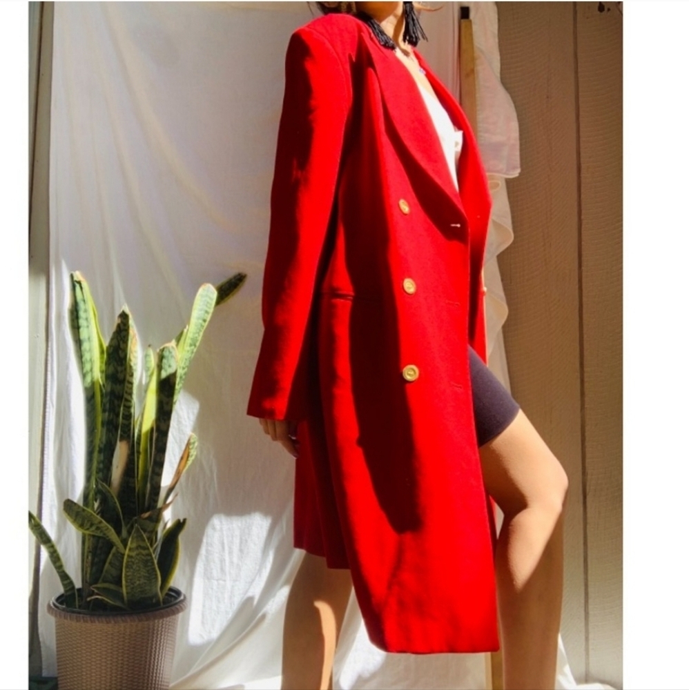 VTG 90s Harve Benard Longline Blazer Jacket - Picture 4 of 9